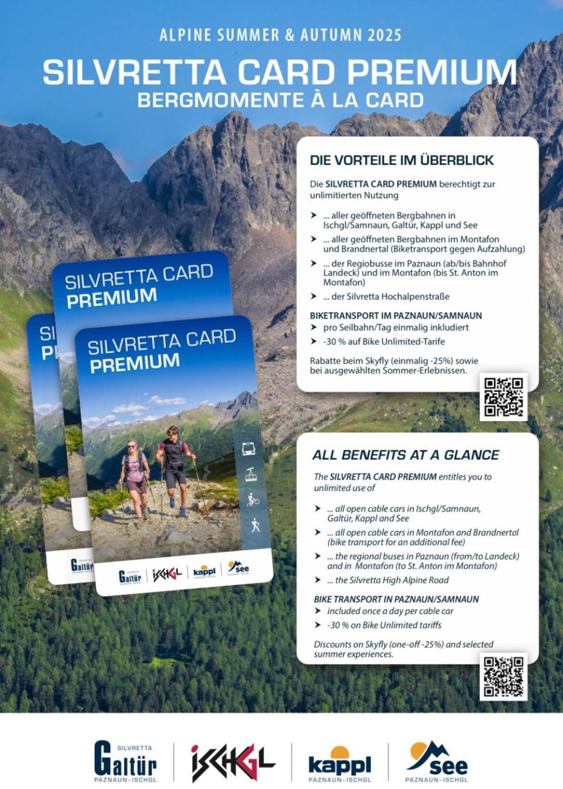Apart Scharler Mit Silvretta Card Зее Екстериор снимка